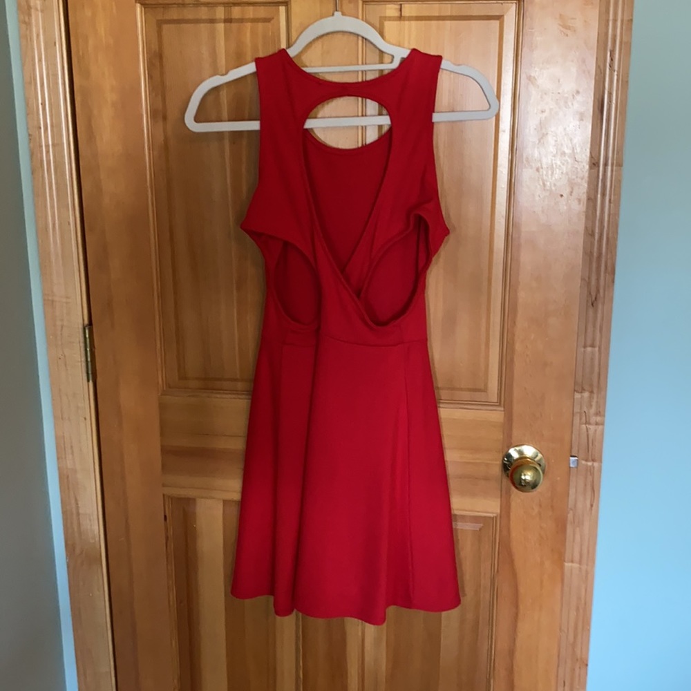 Red Mini Dress - Picture 2 of 2
